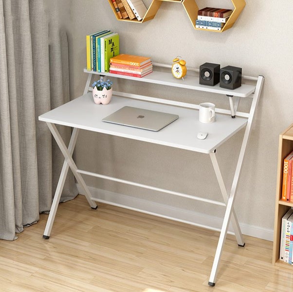 Portable Folding Desk Easy Storage No Assembly Required Carousel 1