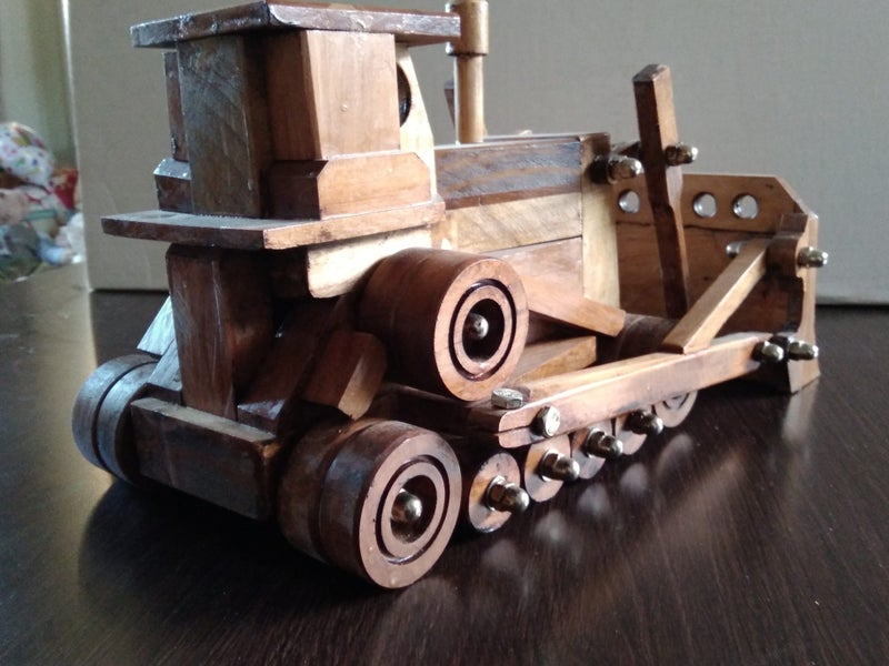 toy bulldozer all wooden Carousel 2