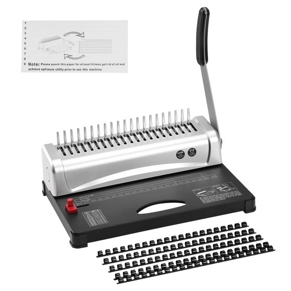 Binding Machine Comb Binding Machine 21 Holes 100 PCS Binding Spines Carousel 1