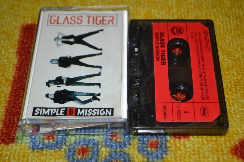 GLASS TIGER Simple Mission CASSETTE TAPE Carousel 2