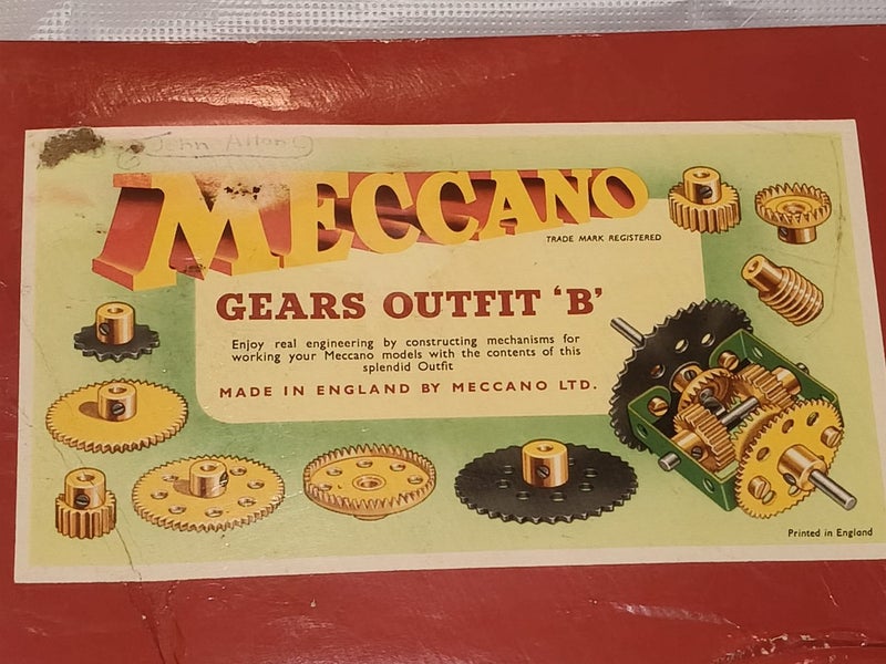 Meccano, Vintage - Gears Outfit B ***With Instruction book, parts*** Carousel 2