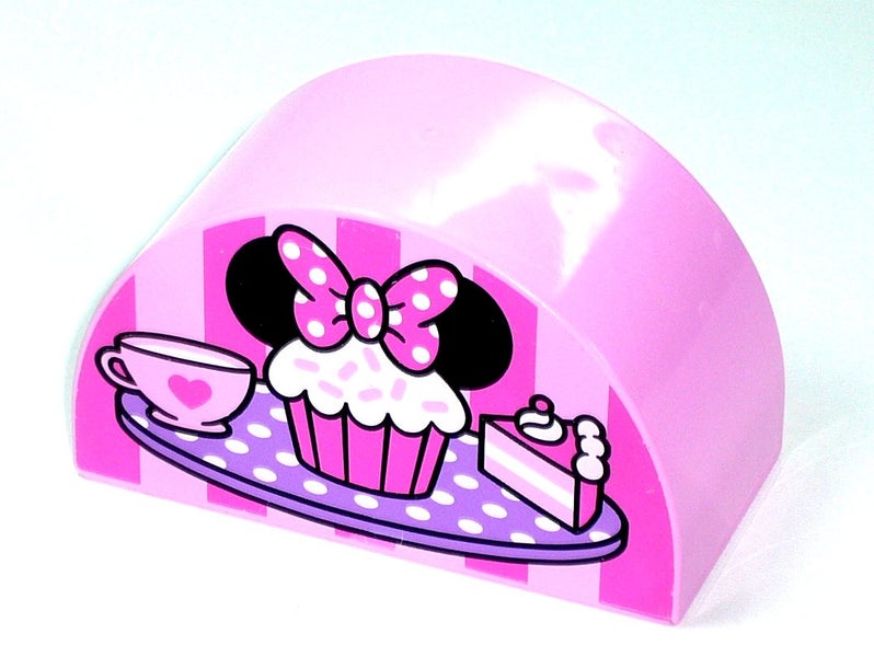 ®™DUPLO - Bright Pink Curved Top, Cupcake with Mouse Ears Pattern ~Retired 2017~ Carousel 2