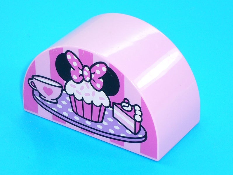 ®™DUPLO - Bright Pink Curved Top, Cupcake with Mouse Ears Pattern ~Retired 2017~ Carousel 5