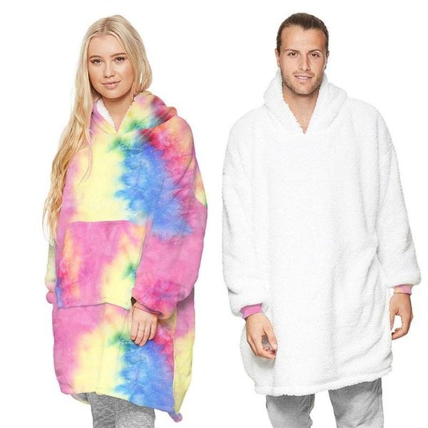 Blanket Hoodie Sweatshirt Ultra Plush Fleece Oversized Unisex Carousel 1