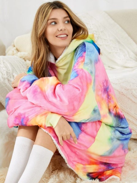 Blanket Hoodie Sweatshirt Ultra Plush Fleece Oversized Unisex Carousel 2