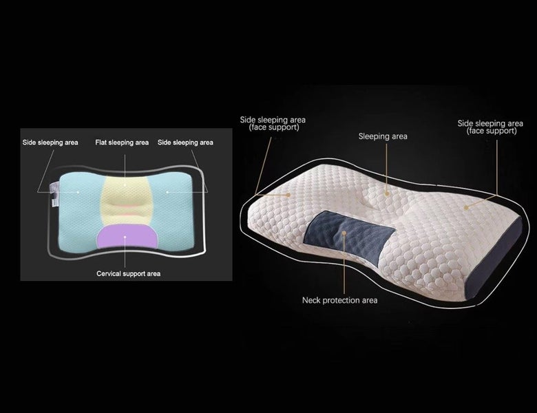 PTN 1200g Neck Support Pillow Hotel Quality Ergonomic 48x74cm Pillow Insert Home Carousel 2