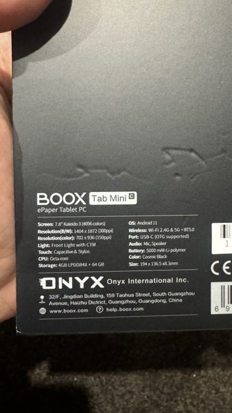 BOOX TAB MINI C Carousel 6