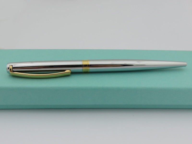 Tiffany & Co Brass with Ruthenium and Rose Gold Plate Ballpoint Pen Carousel 1