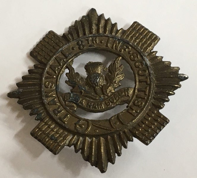 Transvaal 8th Infantry Scottish war badge Carousel 1
