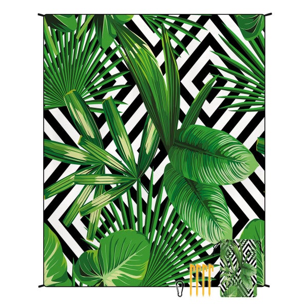 Elosung Style Std 001 15 Green Quick Dry Beach Mat Sand Proof Waterproof Outdoor Carousel 1