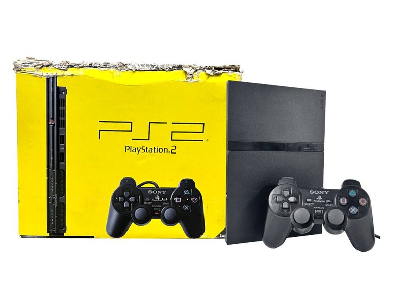PS2 Slim Console + Genuine Sony Controller *BOXED* Carousel 1