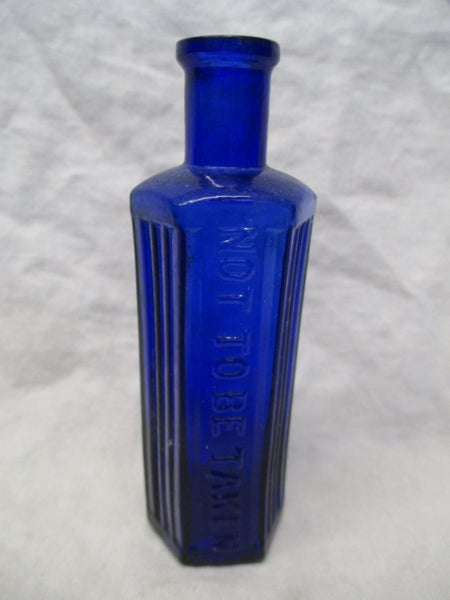 Vintage Poison Bottle Blue - Not to Be Taken - BT9 6244 Carousel 1