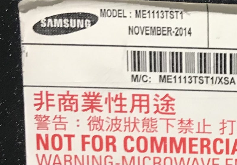 Samsung microwave Carousel 5
