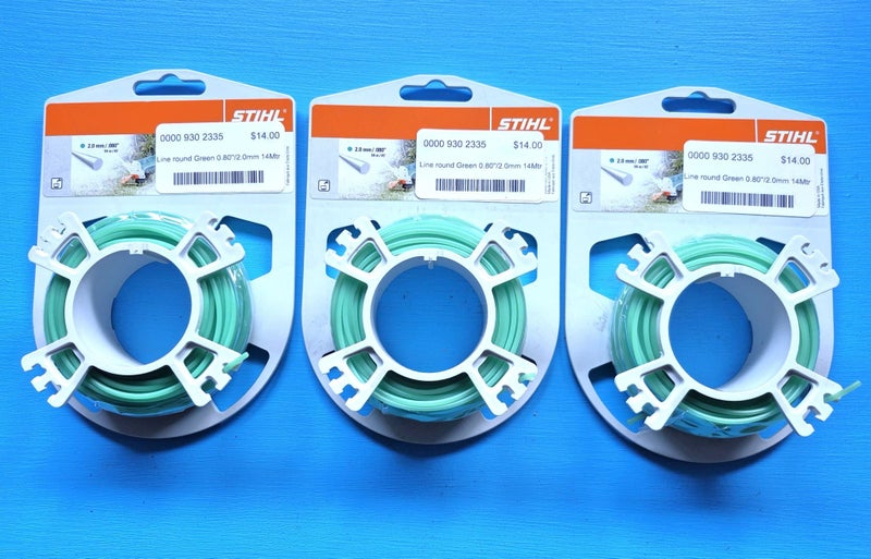 STIHL, Round Trimmer Line 2.0mm Roll (14m) x 3 Great Value for Money! Carousel 1