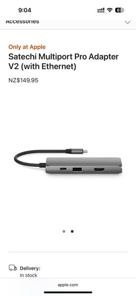 2 x Satechi Multiport Pro Adapter V2 with Ethernet) Carousel 1