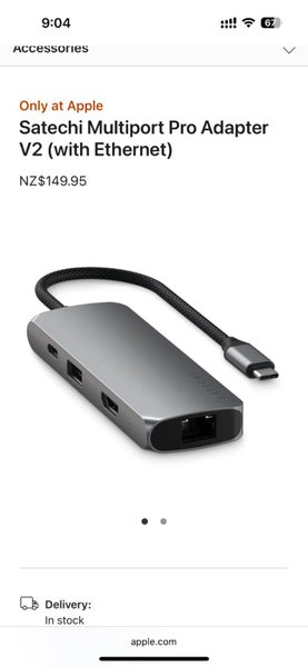 2 x Satechi Multiport Pro Adapter V2 with Ethernet) Carousel 2