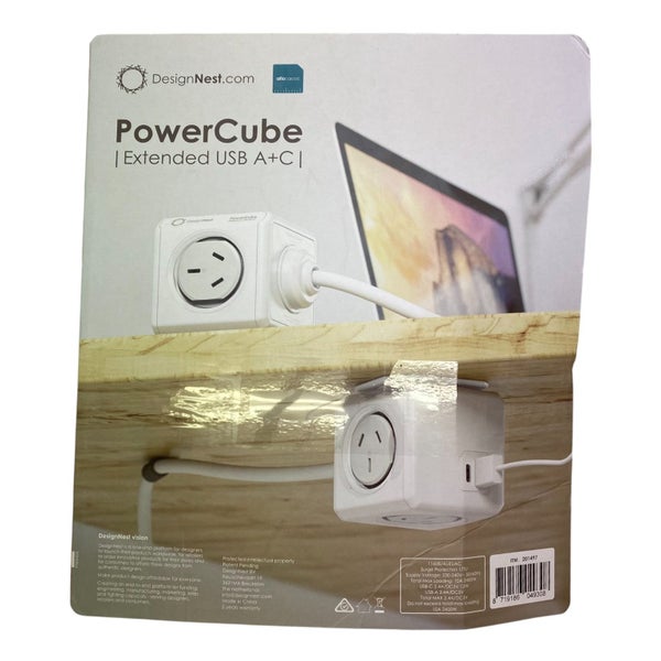 ALLOCACOC 2 Pack Power Cube With Extended USB A+C Carousel 2