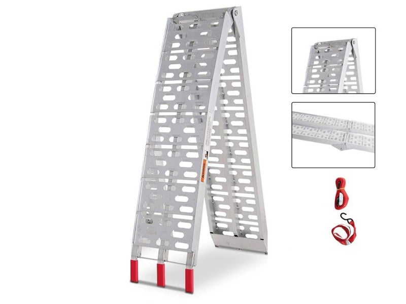 Aluminum Folding Ramps 680KG Loading Capacity ATV Mower Loading Ramps Carousel 2