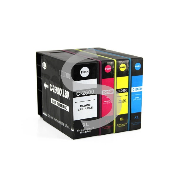 Clearance! Comp. ink PGI2600XL PGI2600 set of 4 for Canon MB5060 MB5160 MB5360 Carousel 1