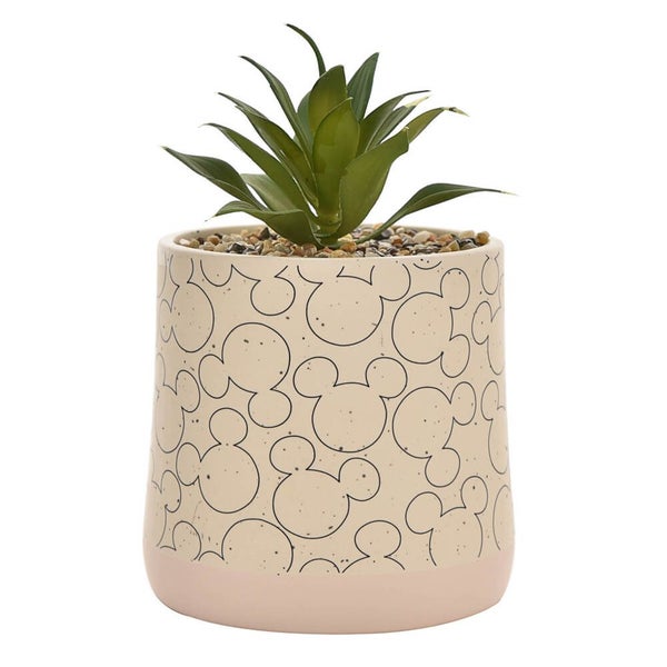 Disney Home - Mickey Ceramic Planter With Faux Plant Carousel 1