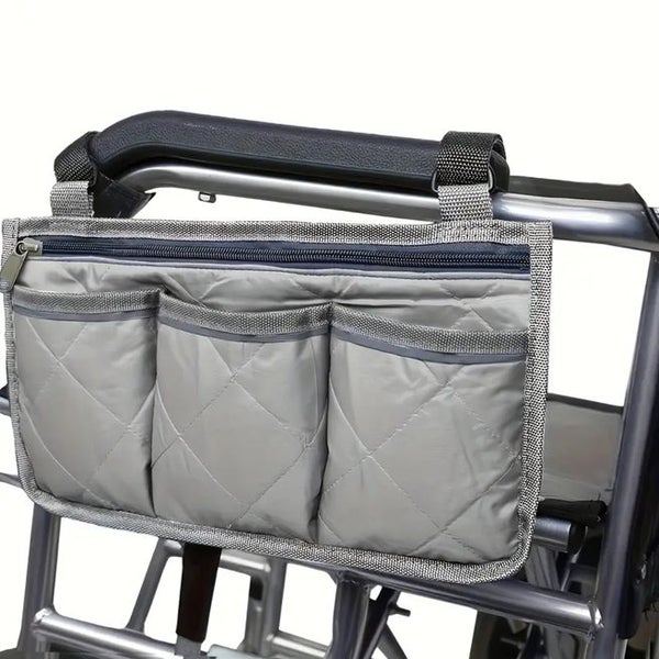 Wheelchair Side Armrest Bag GREY Carousel 1
