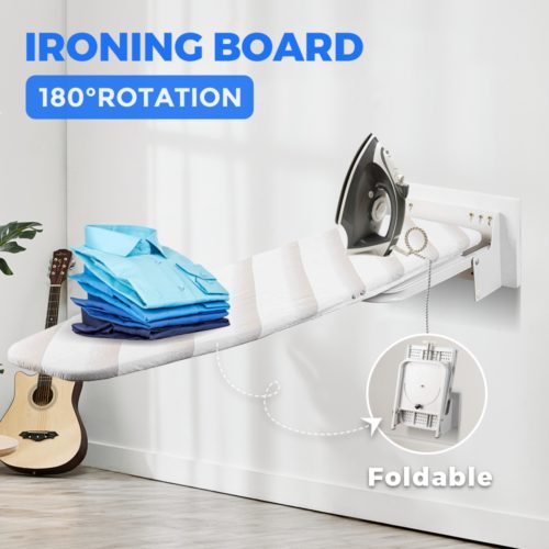 Foldable Wall Mount Ironing Board Home Apartment Space Saving Folding Iron Board Carousel 2