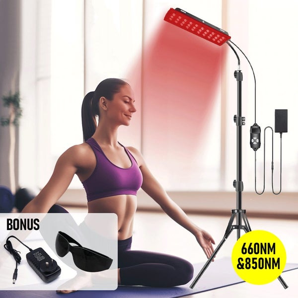 Infrared Light Therapy Lamp Adjustable Stand LED Red Light Device 660nm X 850nm Carousel 2