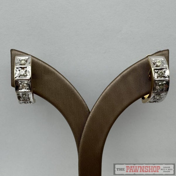 14ct Yellow Gold 0.50ct TDW Diamond Hoop Earrings ~ $4,900! Carousel 1