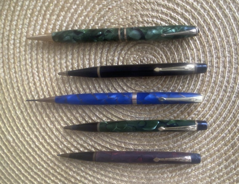 5x vintage CONWAY STEWART mechanical pencils Carousel 1
