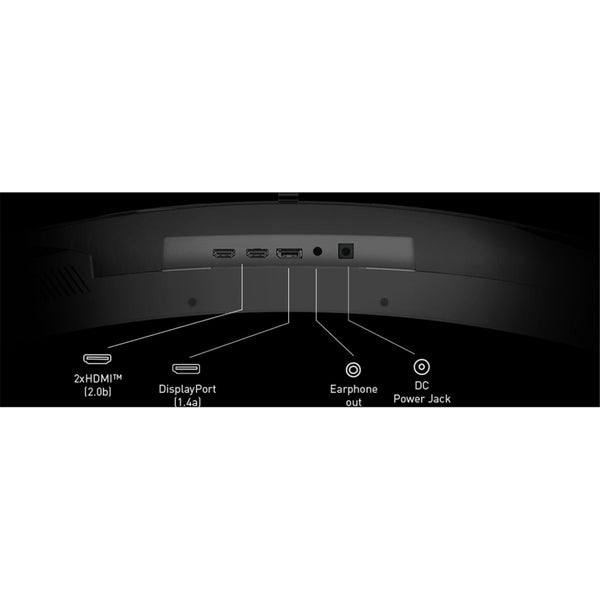 MSI MAG 345CQR 34" 180Hz Curved Ultrawide Gaming Monitor 3440x1440 - 1ms - [MAG Carousel 6