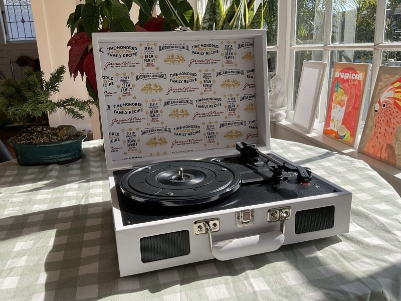 Jim Beam Portable Bluetooth Vinyl Record Player Carousel 2