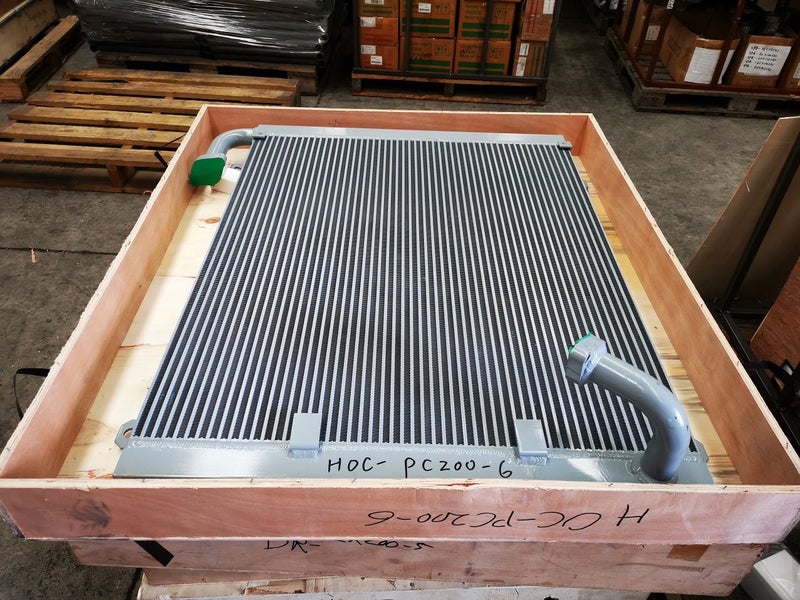 Hydraulic oil cooler for Komatsu PC200-6 part no: 20Y0321121 760W*1010H Carousel 1