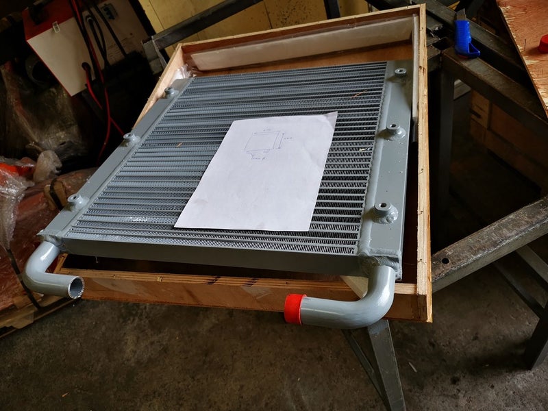 Hydraulic oil cooler for Kobelco SK60-5 part no: LE05P00001S013 Carousel 1