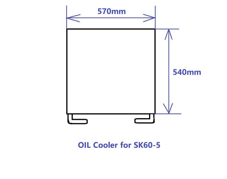 Hydraulic oil cooler for Kobelco SK60-5 part no: LE05P00001S013 Carousel 2