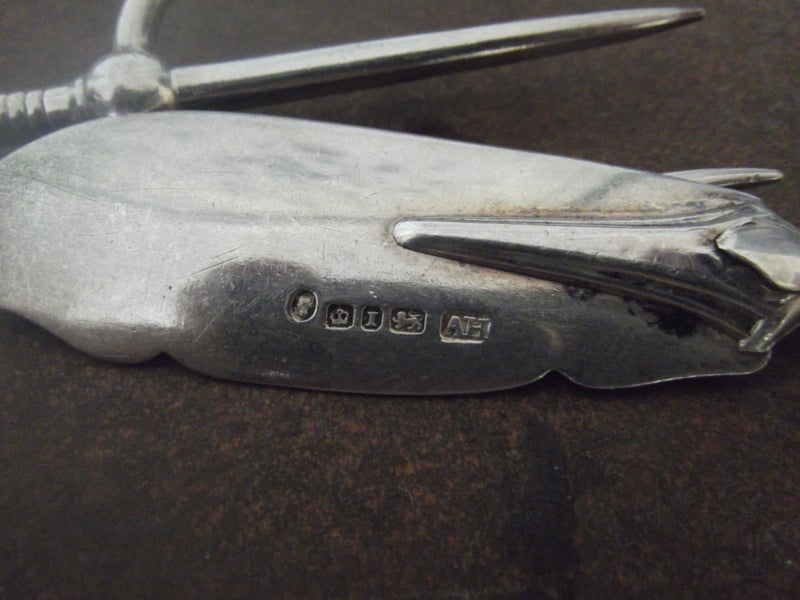 MARTIN BROS & Co STERLING BUTTERKNIFE + FORK 1850s Carousel 3