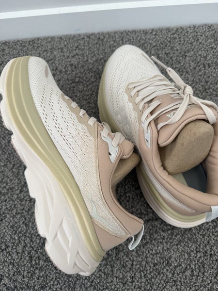 HOKA Bondi 8 Women’s Running Shoes – Cream/Beige EU Size 39 1/3 Carousel 5