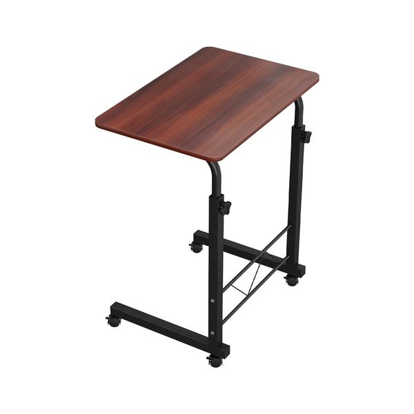 Artiss Laptop Desk Table Adjustable 60CM Dark Wood Carousel 1