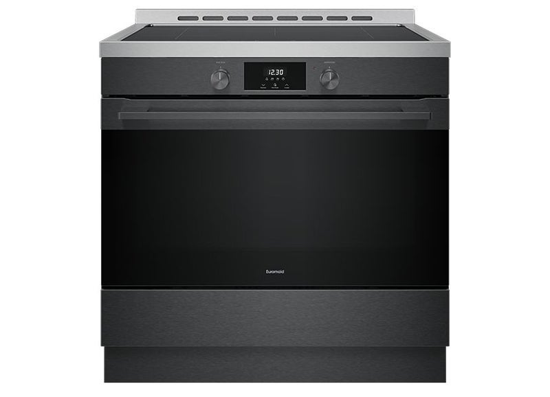 Euromaid 90cm Freestanding with Induction Cooktop - Dark Stainless Steel Carousel 1