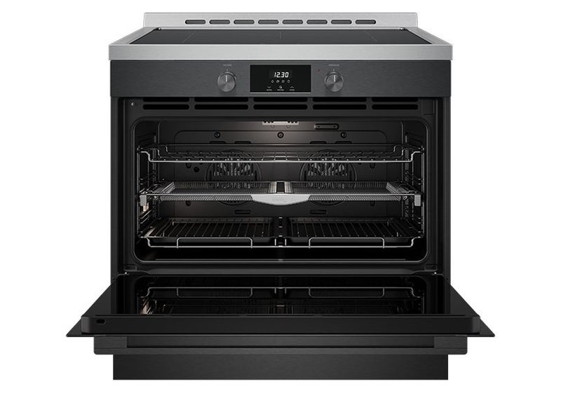 Euromaid 90cm Freestanding with Induction Cooktop - Dark Stainless Steel Carousel 2