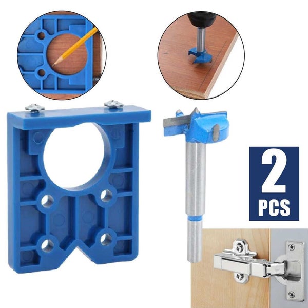 Hinge Jig Woodworking Tool Forstner Drill Bits Router *Local Buy* Carousel 1