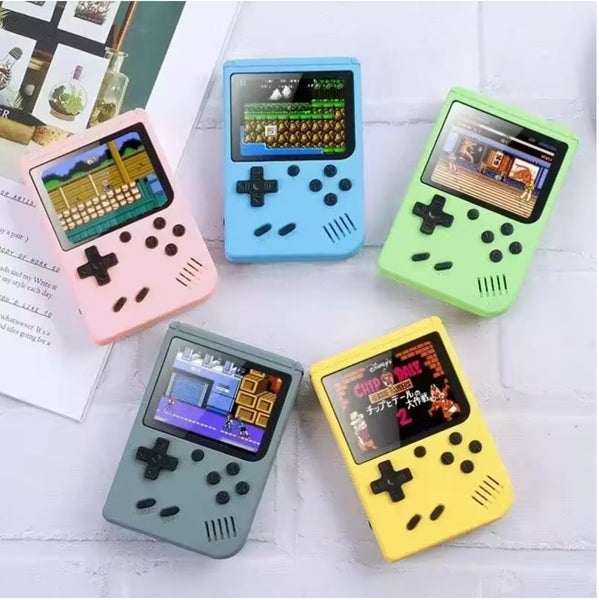 3"8 Bit 500+ Games Retro Handheld Console AV Output for Kids Gifts Blue Carousel 8