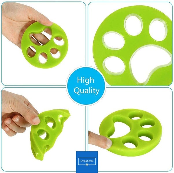 2 Pack Pet Hair Remover for Laundry Reusable Silicone Lint Catcher Washer Dryer Carousel 5