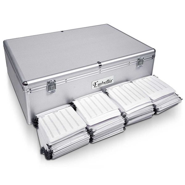 Embellir CD Case DVD Cases Storage Box 1000 Discs Aluminium Case DVD Folders Carousel 1