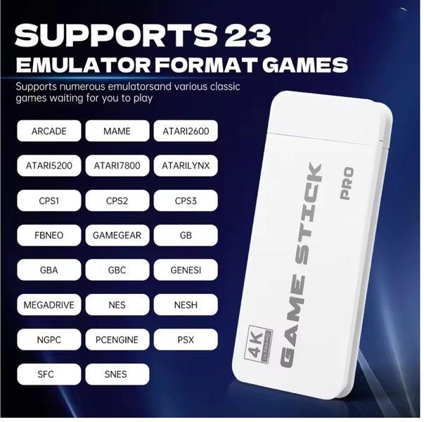 4K Game Stick Handheld Video Games Consoles 20000 2.4G Double Wireless Controlle Carousel 2