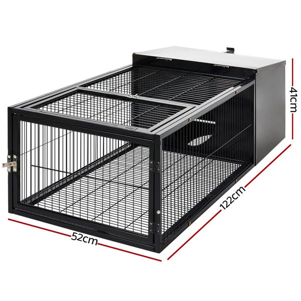i.Pet Rabbit Cage 122x52cm Hutch Enclosure Carrier Metal Carousel 2
