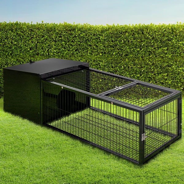 i.Pet Rabbit Cage 122x52cm Hutch Enclosure Carrier Metal Carousel 7