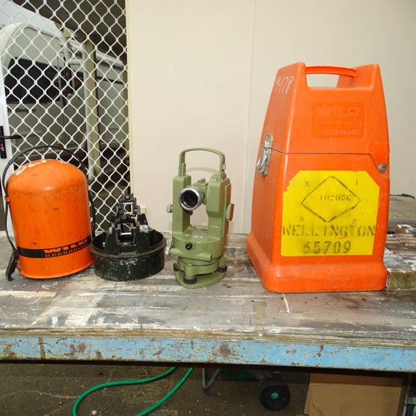 Wild / Leica Heerbrugg Theodolite T16 Transit For Surveying Carousel 1