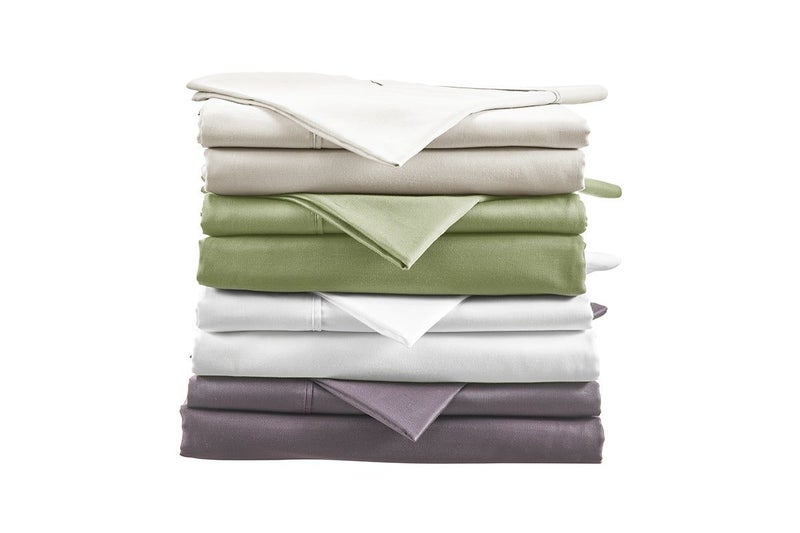 Ovela 1200TC Cotton Rich Quilt Cover Set (Castlerock Grey, King Single), Carousel 4