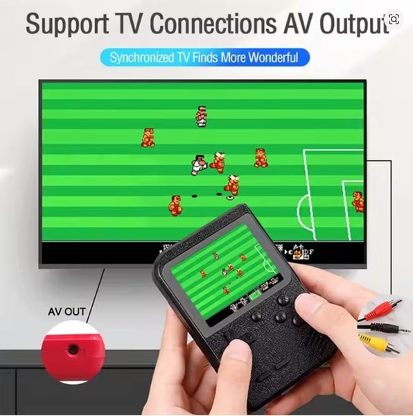 3.0"Portable Mini Handheld Video Game Console Game Player Built 400 Games Red Carousel 2