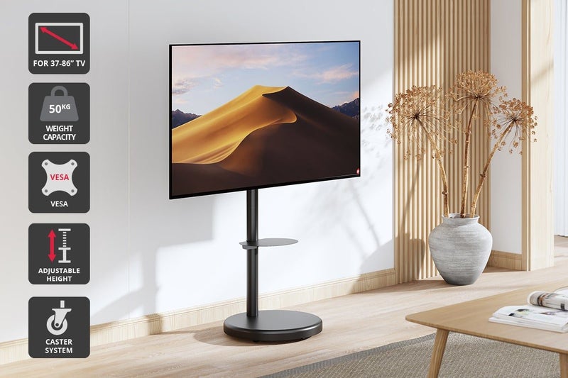 Kogan Portable TV Floor Stand for 37" - 86" TVs (Black) Carousel 1